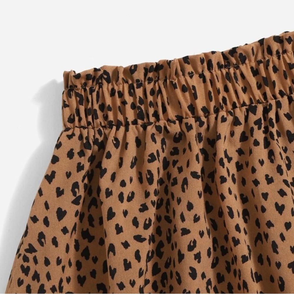 SHEIN Animal Print Paper Bag High Waist Skirt XL 12 14 - Picture 2 of 3